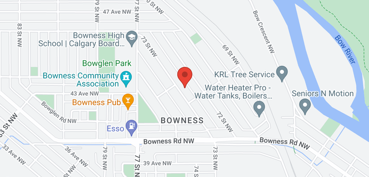map of 4520 73 Street NW